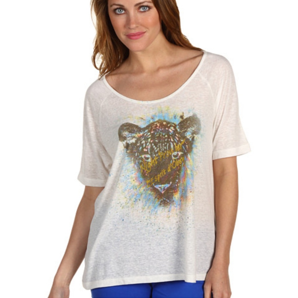 Obey White Tiger Raglan Tee